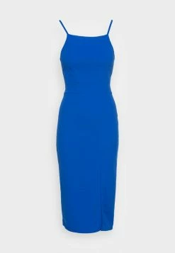 WAL G. STRAPPY SQUARE NECK MIDI DRESS - Shift Dress - Electric Blue -WAL G. Sales Store ed4e33aa9ddd481f90bb5523d3c2253b