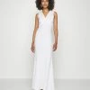 WAL G. WGXZL WEDDING - MARIETTA V NECK MAXI DRESS - Occasion Wear - White