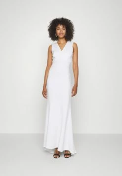 WAL G. WGXZL WEDDING - MARIETTA V NECK MAXI DRESS - Occasion Wear - White