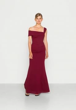 WAL G. NOELLE OFF THE SHOULDER DRESS - Occasion Wear - Berry Wine