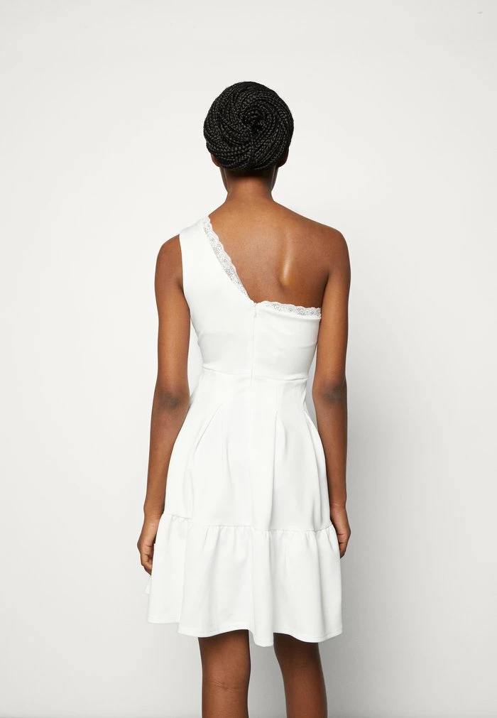 JANINE SKATER DRESS - Jersey dress - white WAL G. JANINE SKATER DRESS - Jersey Dress - White -WAL G. Sales Store f1ca9f06715b4f7b98e93bda0c3b8998