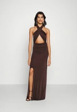 WAL G. MATTY CUT OUT MAXI DRESS - Cocktail Dress / Party Dress - Dark Brown