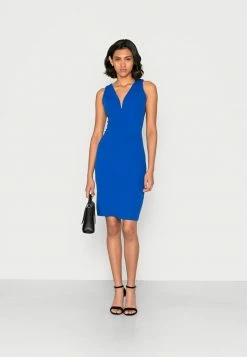 WAL G. HARRY V NECK MIDI DRESS - Cocktail Dress / Party Dress - Blue -WAL G. Sales Store f45177a7ccd64193878c6b64aff2e2e1