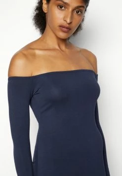 WAL G. HARRY OFF SHOULDER MIDI DRESS - Jersey Dress - Navy -WAL G. Sales Store f5b620a48e4f4c159a112719a72adaad