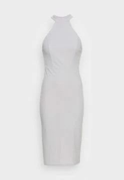 WAL G. NIAMH BACK CUT OUT MIDI DRESS - Shift Dress - Pearl Grey -WAL G. Sales Store f6d7745fb86b4fbd87cf28d727491ee6