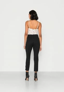WAL G. APRIL CONTRAST V NECK JUMPSUIT - Jumpsuit - Black/ White -WAL G. Sales Store fafb31674a8049ad835c9ca466007100