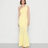 WAL G. DAKOTA ONE SHOULDER FRILL DRESS - Occasion Wear - Baby Yellow