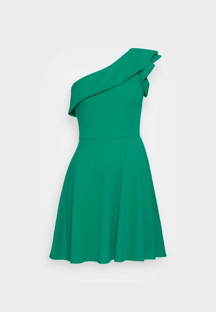 SALENA ONE SHOULDER SKATER DRESS - Cocktail dress / Party dress - leaf green WAL G. SALENA ONE SHOULDER SKATER DRESS - Cocktail Dress / Party Dress - Leaf Green -WAL G. Sales Store fddd12f940a0416aa57c6de13d475bd9